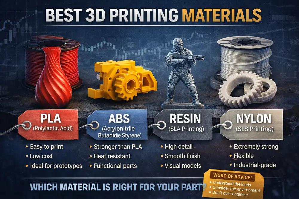 Engineering 3D printing materials guide